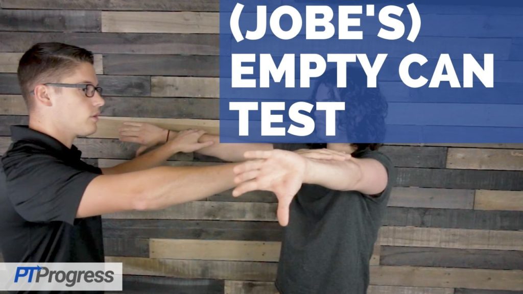 Empty Can Test Or Jobe s Test How To Perform The Empty Can Test