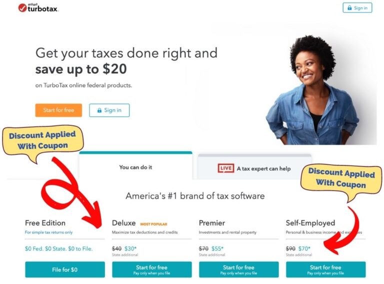 10 TurboTax Service Code & Discounts for 2024 • Up to 15 Off!