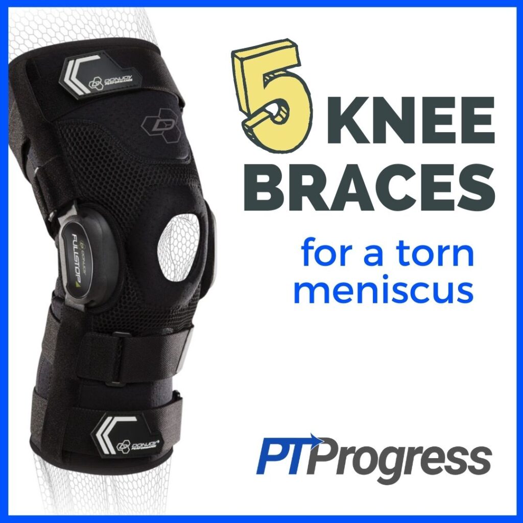BraceAbility Torn Meniscus ROM Knee Brace Hinged Post Surgery Support ...