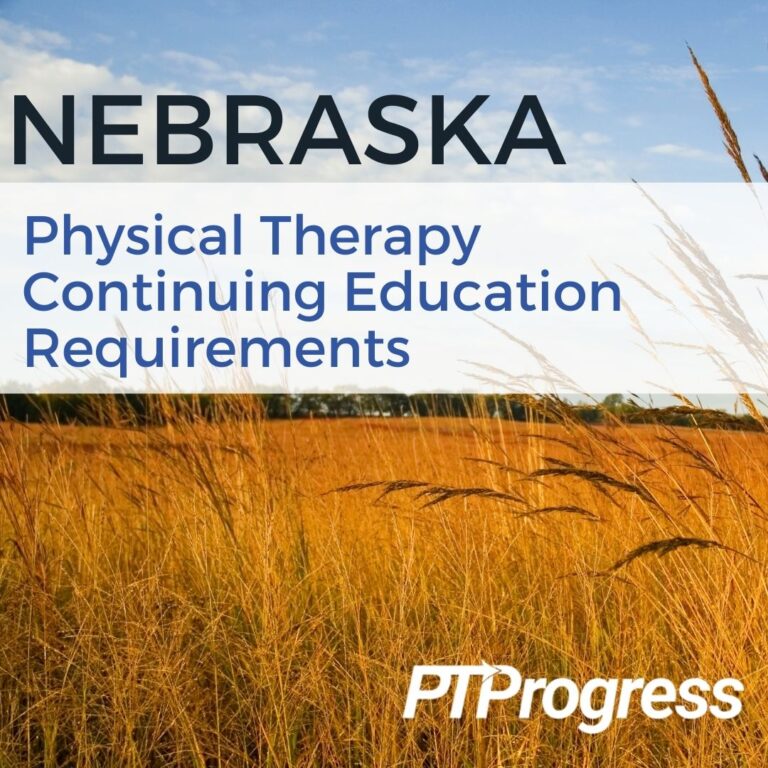 Nebraska Physical Therapy Continuing Education Requirements   Nebraska PT CEU Requirements Instagram 768x768 