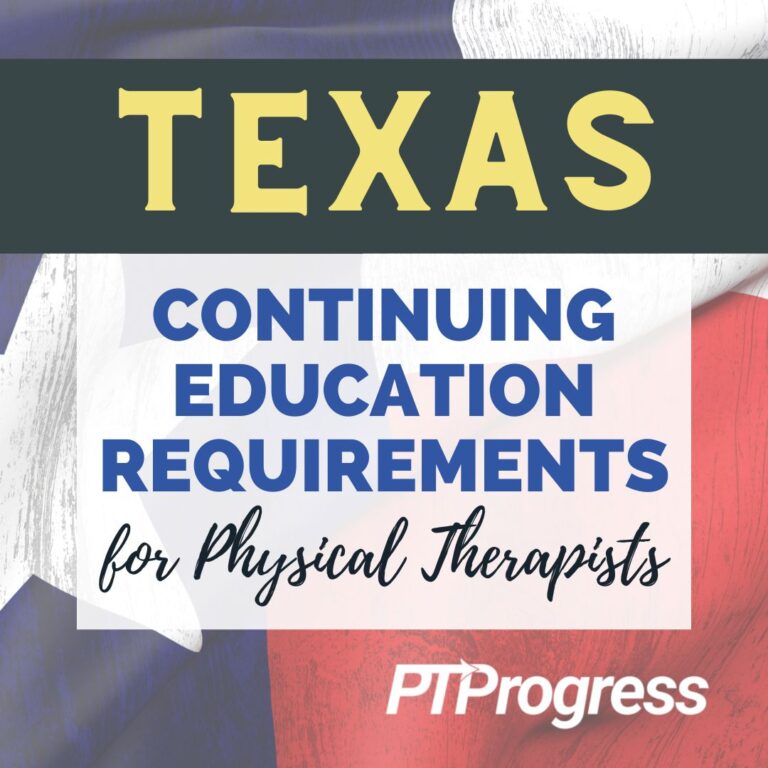 Texas Physical Therapy Continuing Education Requirements   Texas PT CEU Requirements Instagram 768x768 