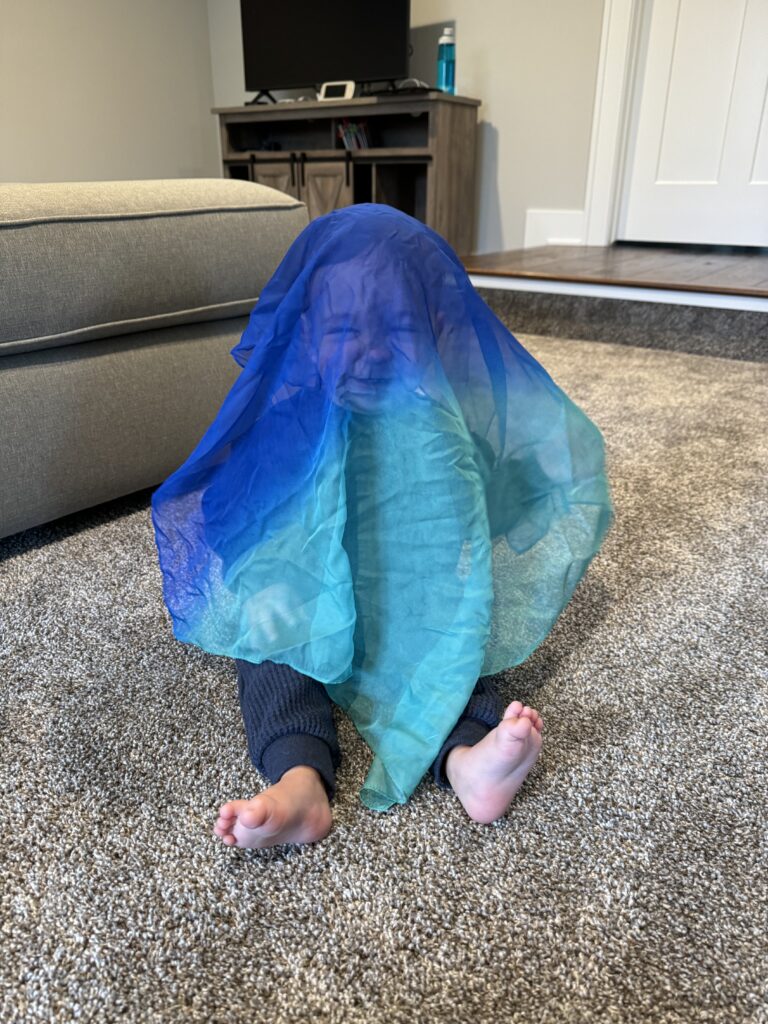 hide-and-seek with 9-month-old